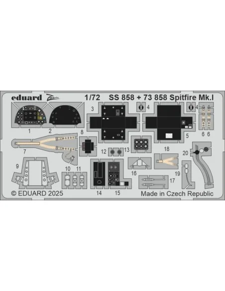 Spitfire Mk.I for IBG, 1/72 - Eduard Accessories SS858
