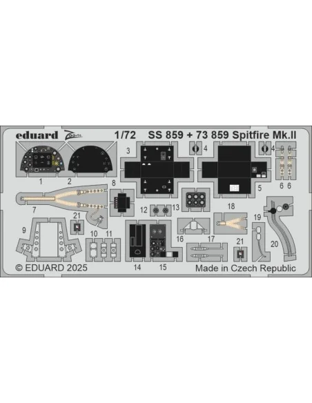 Spitfire Mk.II for IBG, 1/72 - Eduard Accessories SS859
