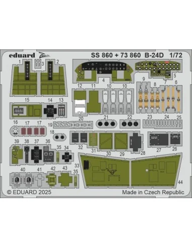 B-24D for Airfix, 1/72 - Eduard Accessories SS860