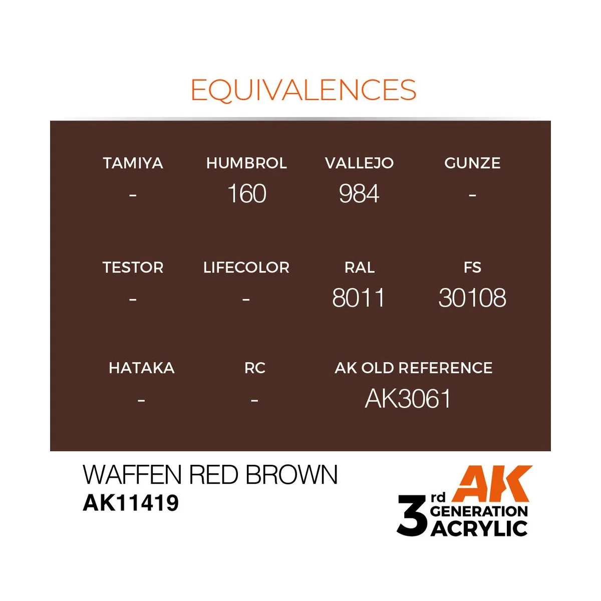 Waffen Red Brown - AK Interactive AK11419