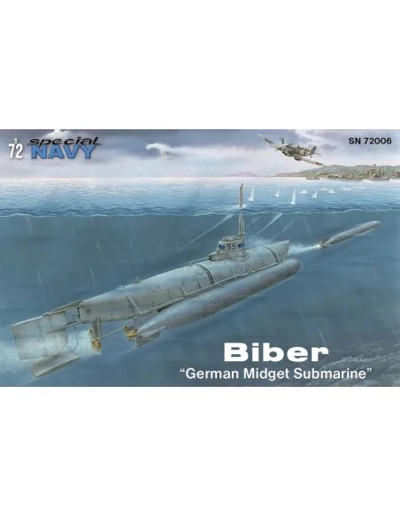 [NO_DESC] Kleinkampfbände Biber"German Midget Submarine", 1/72 - MP...