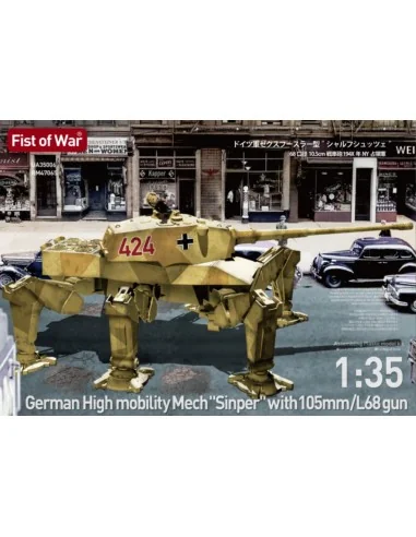 German High mobility Mech, sinper with 105mm/L68 gun, 1/35 - Modelc...