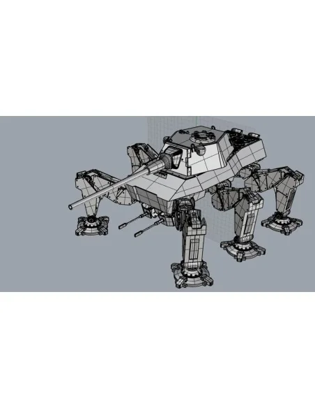 [NO_DESC] German High mobility Mech, sinper with 105mm/L68 gun, 1/3...