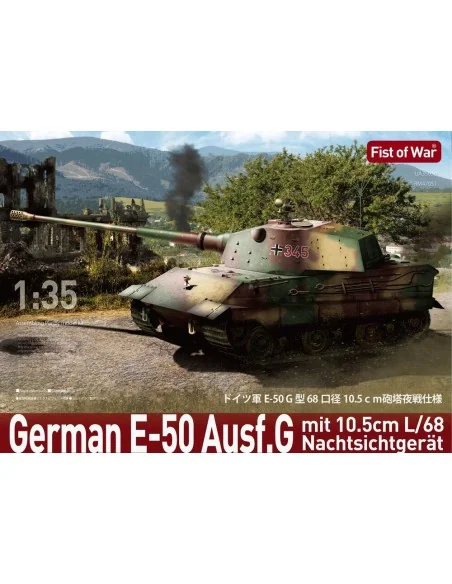 Fist of War German E50 Ausf.G with L68 10.5cm gun tank, 1/35 - Mode...