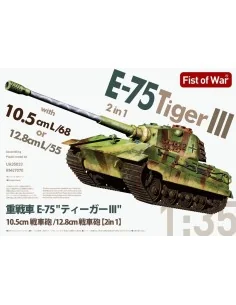 [NO_DESC] E-75 heavy tank 2 in 1 10.5cm & 12.8cm KwK Gun King tiger...