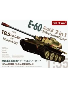 Heavy tank Sabeltiger E-60 Ausf.B 12.8cm Kwk 2 in 1, 1/35 - Modelco...