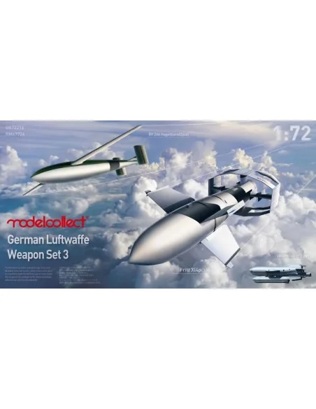 German WWII luftwaffe weapon set 3 bv246 *2, fritz X *4, Hs293 *2, ...
