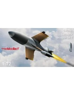 German WWII aircraft weapon set, X-4 *10 and SC1000 *4, 1/72 - Mode...