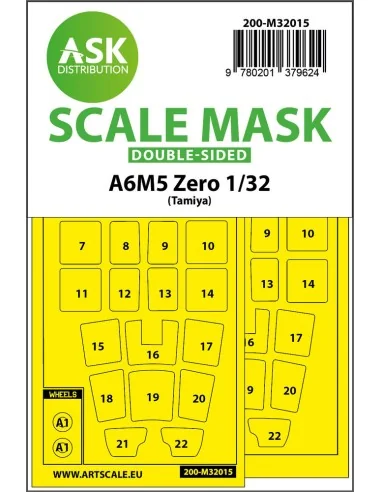 A6M5 Zero double-sided express masks for Tamiya, 1/32 - Art Scale K...