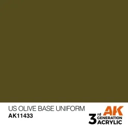 US Olive Base Uniform - AK Interactive AK11433