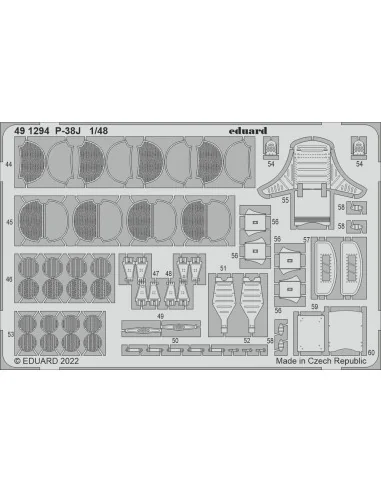 P-38J, 1/48 - Eduard Accessories 491294