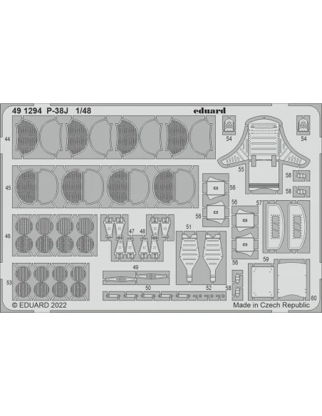 P-38J, 1/48 - Eduard Accessories 491294