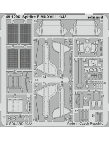 Spitfire F Mk.XVIII, 1/48 - Eduard Accessories 491296