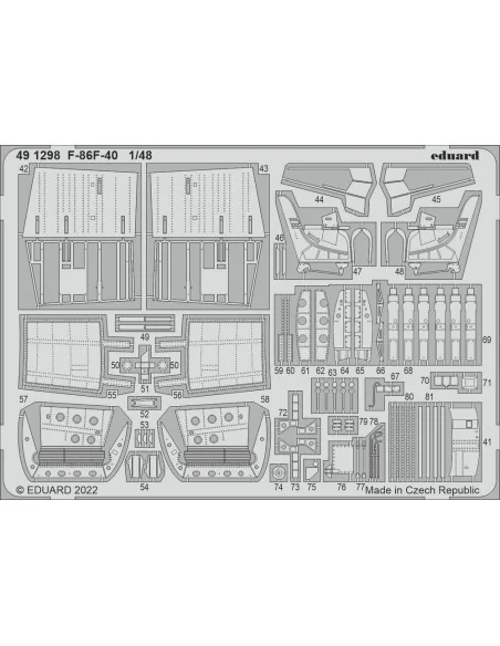 [NO_DESC] F-86F-40, 1/48 - Eduard Accessories 491298