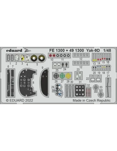 Yak-9D, 1/48 - Eduard Accessories 491300