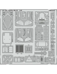 Spitfire Mk.XII for AIRFIX, 1/48 - Eduard Accessories 491302