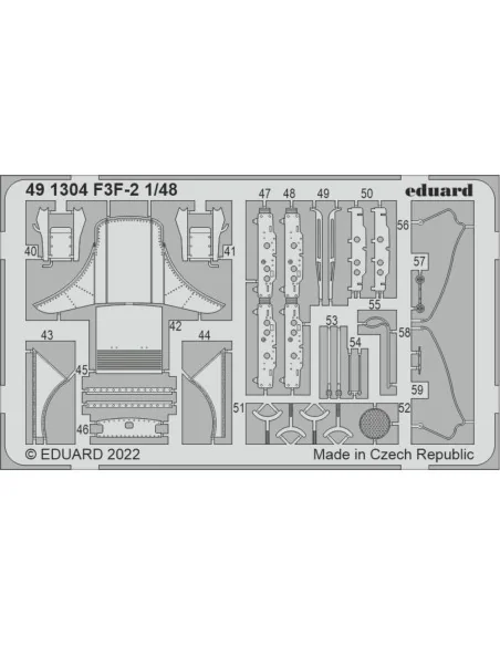F3F-2 for ACADEMY, 1/48 - Eduard Accessories 491304