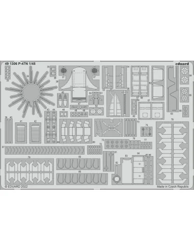 [NO_DESC] P-47N for ACADEMY, 1/48 - Eduard Accessories 491306