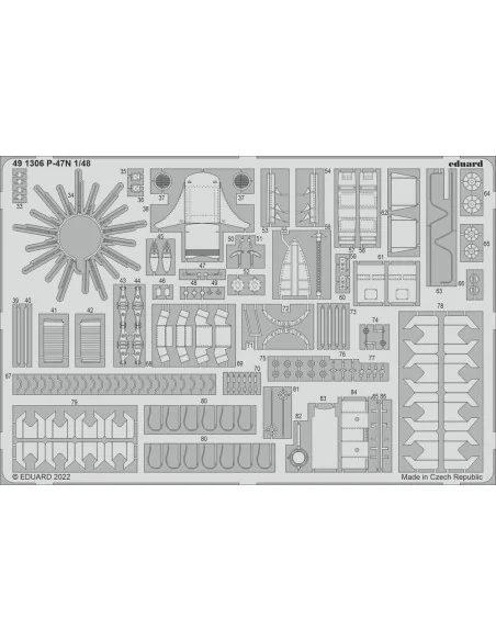 P-47N for ACADEMY, 1/48 - Eduard Accessories 491306