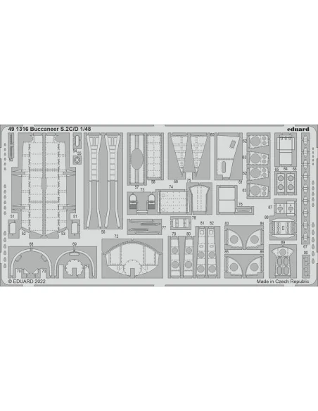 [NO_DESC] Buccaneer S.2C/D for AIRFIX, 1/48 - Eduard Accessories 49...