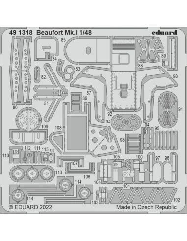 Beaufort Mk.I for ICM, 1/48 - Eduard Accessories 491318