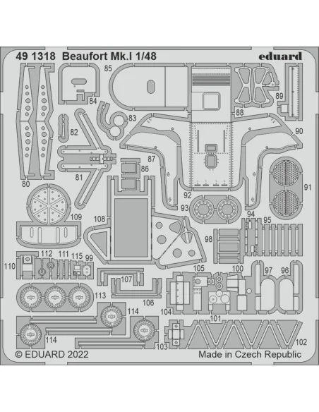 Beaufort Mk.I for ICM, 1/48 - Eduard Accessories 491318