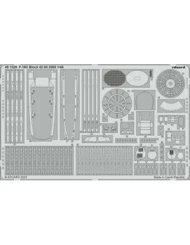 F-16C Block 42 till 2005 1/48 for KINETIC, 1/48 - Eduard Accessorie...