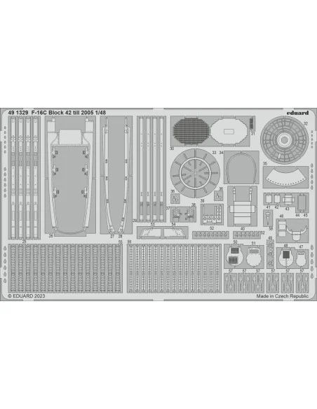 F-16C Block 42 till 2005 1/48 for KINETIC, 1/48 - Eduard Accessorie...