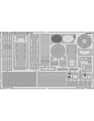 F-16C Block 42 from 2006 1/48 for KINETIC, 1/48 - Eduard Accessorie...