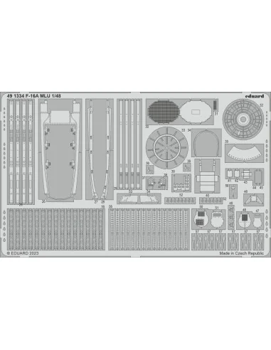 F-16A MLU 1/48 KINETIC, 1/48 - Eduard Accessories 491334