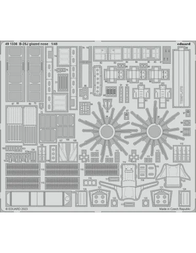 B-25J glazed nose 1/48 HKM, 1/48 - Eduard Accessories 491336
