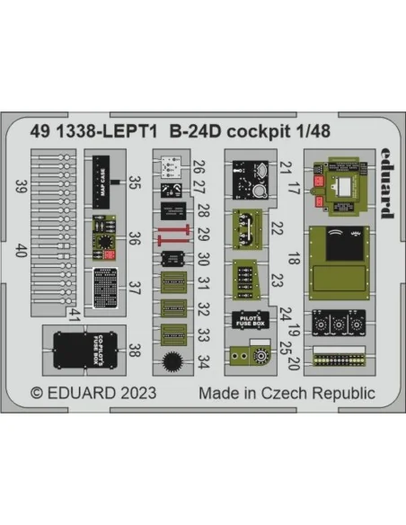 B-24D cockpit 1/48 REVELL, 1/48 - Eduard Accessories 491338