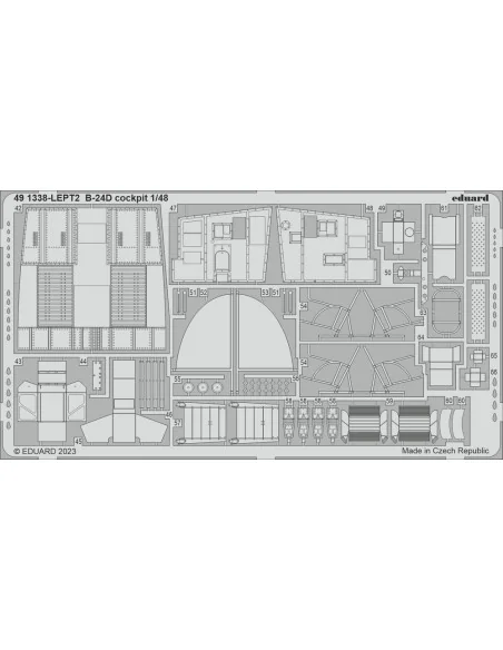 B-24D cockpit 1/48 REVELL, 1/48 - Eduard Accessories 491338