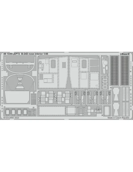 B-24D nose interior 1/48 REVELL, 1/48 - Eduard Accessories 491339