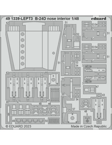 B-24D nose interior 1/48 REVELL, 1/48 - Eduard Accessories 491339