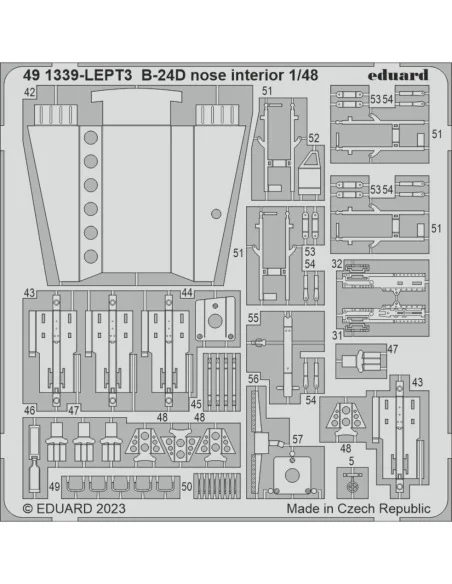 B-24D nose interior 1/48 REVELL, 1/48 - Eduard Accessories 491339