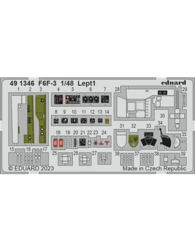 [NO_DESC] F6F-3 1/48 EDUARD, 1/48 - Eduard Accessories 491346