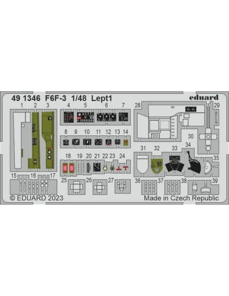 [NO_DESC] F6F-3 1/48 EDUARD, 1/48 - Eduard Accessories 491346