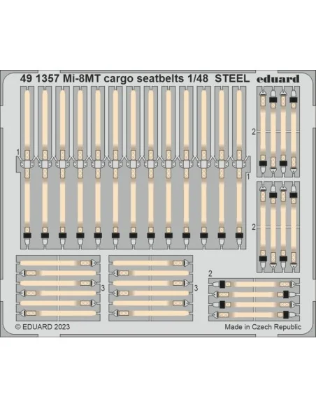Mi-8MT cargo seatbelts STEEL 1/48 TRUMPETER, 1/48 - Eduard Accessor...