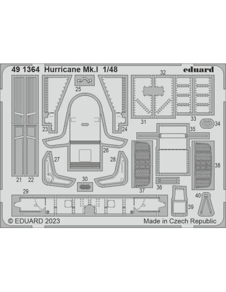 Hurricane Mk.I 1/48 HOBBY BOSS, 1/48 - Eduard Accessories 491364