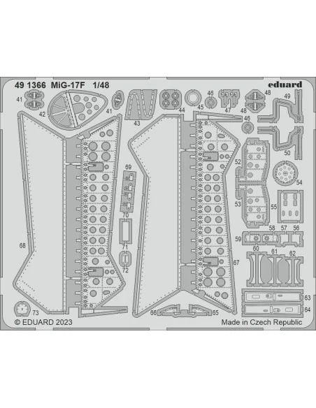 [NO_DESC] MiG-17F 1/48 AMMO, 1/48 - Eduard Accessories 491366