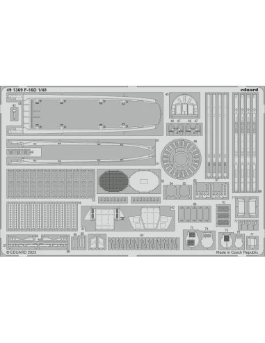 [NO_DESC] F-16D Block 30 1/48 KINETIC, 1/48 - Eduard Accessories 49...