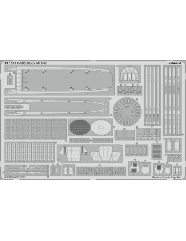 F-16D Block 50 1/48 KINETIC, 1/48 - Eduard Accessories 491371