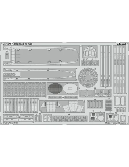 [NO_DESC] F-16D Block 50 1/48 KINETIC, 1/48 - Eduard Accessories 49...