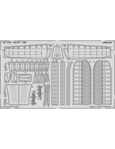 Yak-9T 1/48 ZVEZDA, 1/48 - Eduard Accessories 491376