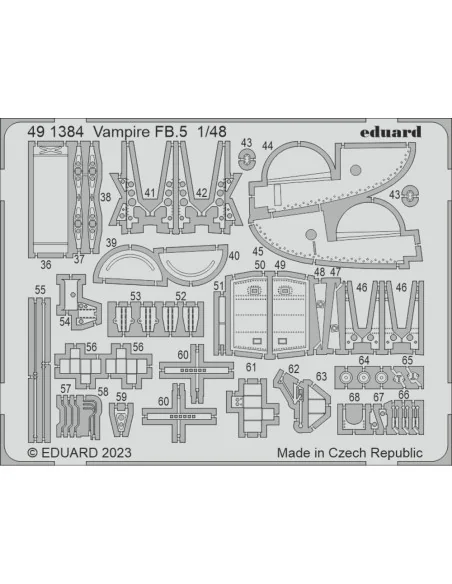 [NO_DESC] Vampire FB.5 1/48 AIRFIX, 1/48 - Eduard Accessories 491384
