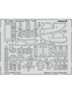 [NO_DESC] Vampire FB.9 1/48 AIRFIX, 1/48 - Eduard Accessories 491385