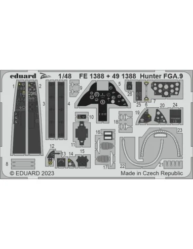 Hunter FGA.9 1/48 AIRFIX, 1/48 - Eduard Accessories 491388