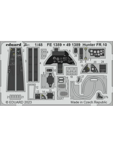 Hunter FR.10 1/48 AIRFIX, 1/48 - Eduard Accessories 491389