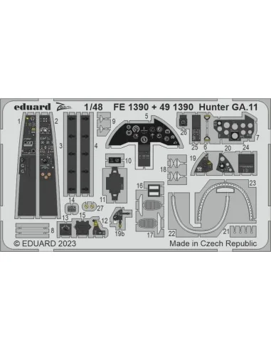 Hunter GA.11 1/48 AIRFIX, 1/48 - Eduard Accessories 491390